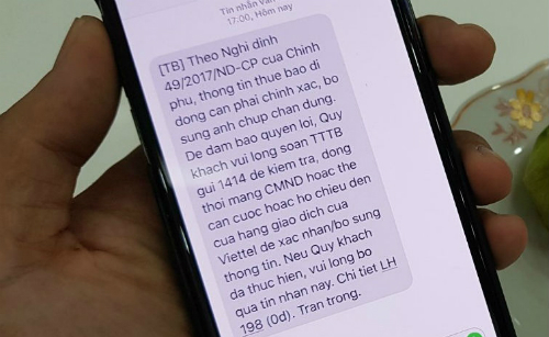 Khách hàng lo lộ thông tin khi phải gửi ảnh cho nhà mạng Chu Thue Bao 4331 1523293175 2244 1523328787